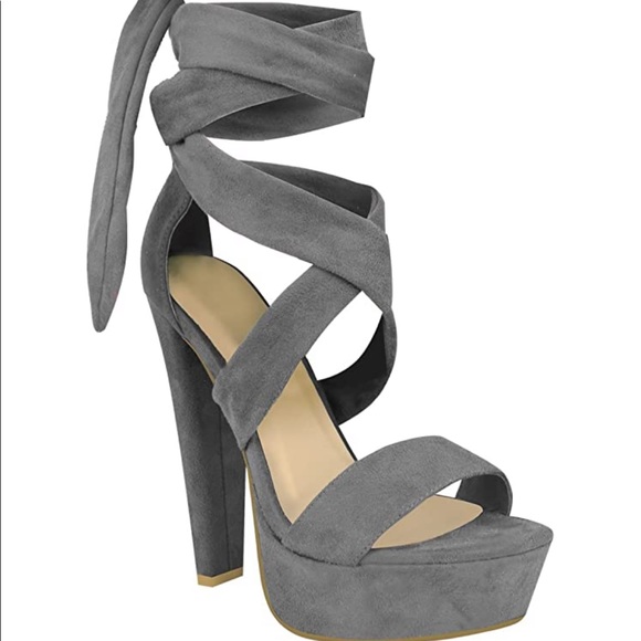 Shoes - Grey Heels